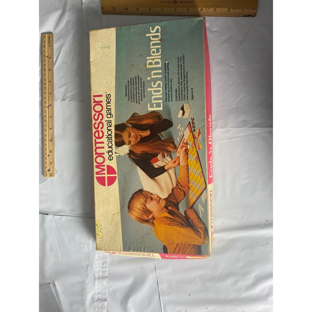 Montessori Educational Games Ends n Blends Reading Vocabulary